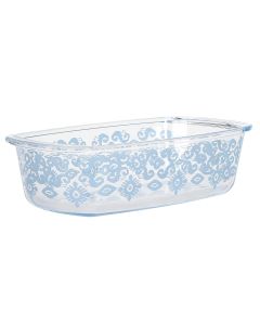 Spice By Tia Mowry 1.6 Quart Spicy Cloves Rectangle Glass Loaf Pan