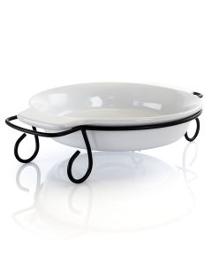 Gibson Elite Gracious Dining 2 Piece Stoneware Bakeware with Metal Rack